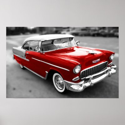 1955 Chevrolet Bel-Air Print by Car_Gallery