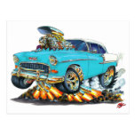 1955 Chevy Belair Turquoise Car Post Cards