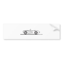 1956 1957 Chevrolet Corvette Bumper Stickers