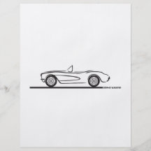 1956 1957 Chevrolet Corvette Flyers