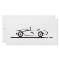 1956 1957 Chevrolet Corvette Custom Photo Card