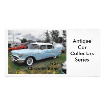 1957 Chevrolet Belair Photo Greeting Card