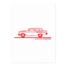 1957 Chevy Nomad Bel Air Postcards