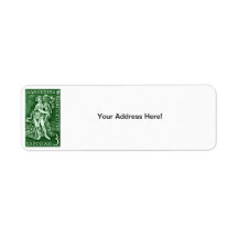 1958 Gardening + Horticulture Stamp Return Address Labels