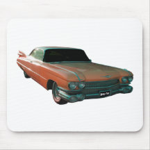 1959 Cadillac peach Mousepads