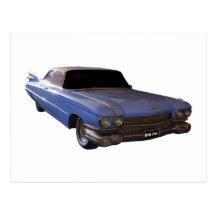 1959 Cadillac powder blue Post Cards