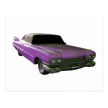 1959 Cadillac purple Post Cards