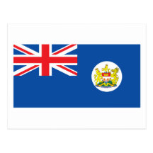 1959) cartes postales de Hong Kong Flag (