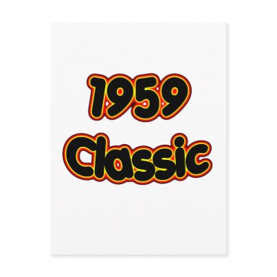 1959 Classic Post Card by birthyeardesigns2