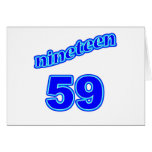 1959 Nineteen 59 Greeting Card