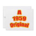 1959 Original Red Announcement