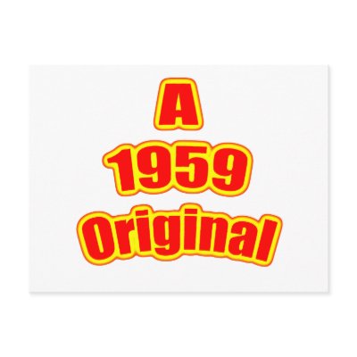 1959 Original Red Postcards by birthyeardesigns4