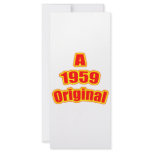 1959 Original Red Customized Rack Card