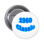 1960 Classic Blue Pinback Button