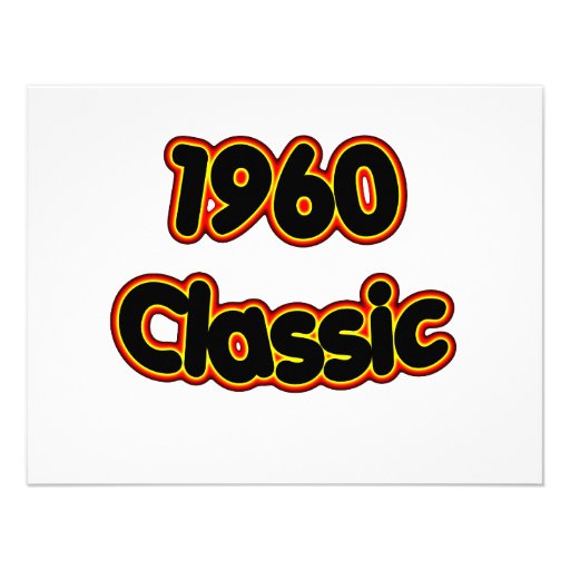 1960 Classic Personalized Invite