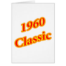 1960 Classic Red Greeting Cards