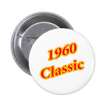 1960 Classic Red Pinback Buttons