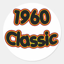 1960 Classic Round Sticker