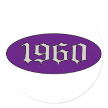 1960 OVAL stickers