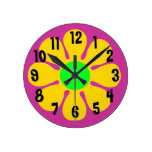 1960s Era Groovy Flower Clock