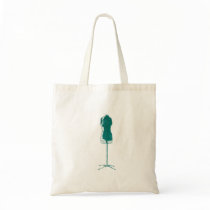 1960s Fashion Retro quirky dress form Tote Bags