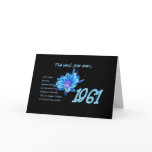 1961 Birthday - The Best Year Ever with Hit Songs cards