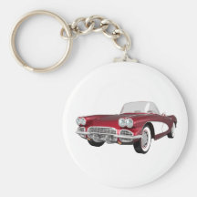 1961 Corvette C1: Candy Apple Finish: Keychains
