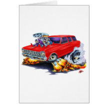 1962-65 Nova Red Wagon Greeting Cards