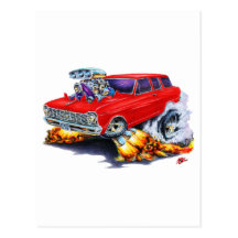 1962-65 Nova Red Wagon Post Card