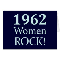 1962 Women Rock, 50th Birthday cards