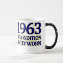 1963, 50th Birthday Coffee Mugs