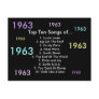 1963 Songs Post Cards