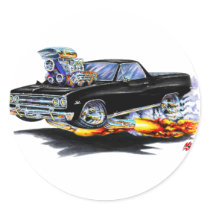 1964-65 El Camino Black Truck Stickers