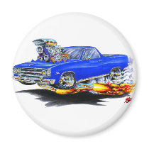 1964-65 El Camino Blue Truck Fridge Magnet