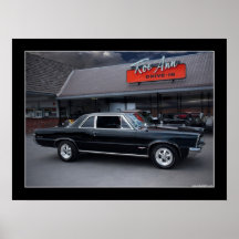 1965 Pontiac GTO Muscle Car Drive-In Poster