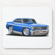 1966-67 Nova Blue Car Mousepads