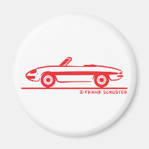 1966 Alfa Romeo Duetto Spider Veloce Fridge Magnets