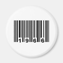 1966 barcode fridge magnets