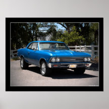 1966 Chevy Chevelle Muscle Car Poster