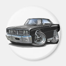 1966 Coronet Black Car Magnets