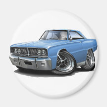 1966 Coronet Lt Blue Car Magnet