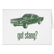 1966 Ford Mustang Fastback Greeting Card