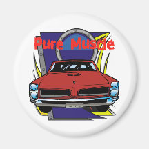1966 GTO Muscle Car Refrigerator Magnet