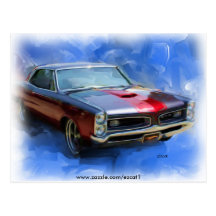 1966 GTO POST CARDS