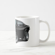 1967-69 Barracuda Black Car Mug