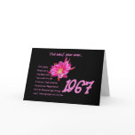 1967 Birthday - The Best Year Ever with Hit Songs Greeting Card