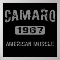 1967 Camaro American Muscle Poster