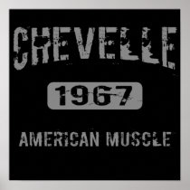 1967 Chevelle American Muscle Poster