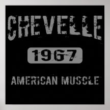 1967 Chevelle American Muscle Poster