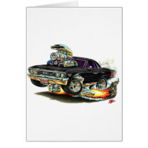 1967 Chevelle Black Car Card